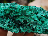 Natural Silky Malachite Specimens x 4 From Kasompe, Congo