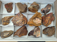 Natural Nguni Jasper Cobbed Specimens x 12 From Northern Cape, South Africa