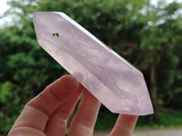 Polished Double Terminated Rose Quartz Crystals x 6 From Madagascar