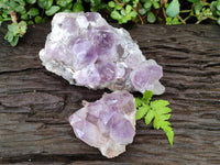 Natural Jacaranda Amethyst Crystal Clusters x 2 From Mumbwa, Zambia