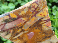 Polished On One Side Nguni Jasper Slices x 3 From Northern Cape, South Africa