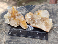 Natural Limonite Quartz Clusters x 24 From Solwezi, Zambia