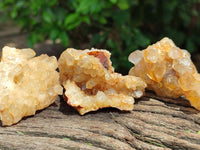 Natural Limonite Quartz Clusters x 24 From Solwezi, Zambia