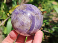 Polished Lepidolite Spheres x 3 From Madagascar