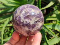 Polished Lepidolite Spheres x 3 From Madagascar