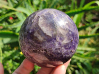 Polished Lepidolite Spheres x 3 From Madagascar