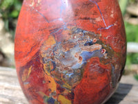 Polished Red Jasper Standing Free Forms x 4 From Madagascar