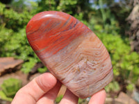 Polished Red Jasper Standing Free Forms x 4 From Madagascar