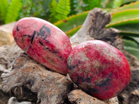 Polished Rhodonite Free Forms x 5 From Rhusinga, Zimbabwe