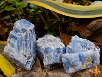 Natural Sky Blue Calcite Specimens x 12 From Namibia