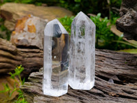 Polished Clear Quartz Crystals x 6 From Madagascar