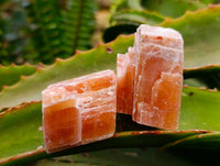 Natural Sunset Orange Calcite Specimens x 24 From Spitzkop, Namibia