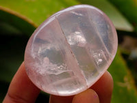Polished Rose Quartz Palm Stones x 35 From Madagascar