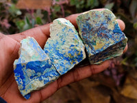 Natural Azurite and Malachite in Dolomite Specimens x 24 From Kaokoveld, Namibia