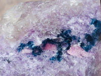 Polished Lepidolite With Pink Rubellite Points x 3 From Ambatondrazaka, Madagascar