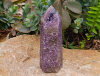 Polished Lepidolite With Pink Rubellite Points x 3 From Ambatondrazaka, Madagascar