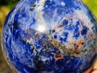 Polished Sodalite Spheres x 2 From Kunene River, Namibia