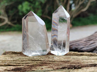 Polished Quartz Crystals With Inclusions x 6 From Madagascar