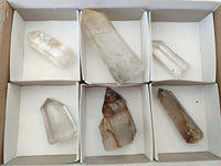 Polished Quartz Crystals With Inclusions x 6 From Madagascar