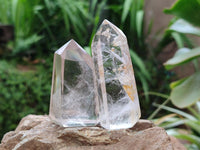 Polished Quartz Crystals With Inclusions x 6 From Madagascar