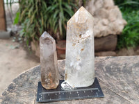 Polished Quartz Crystals With Inclusions x 6 From Madagascar