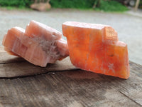 Natural Sunset Orange Calcite Specimens x 24 From Spitzkop, Namibia