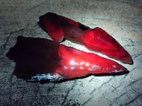 Natural Drusy Quartz Coated Spearhead Calcite Specimens x 12 From Albert's Mountain, Lesotho