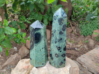 Polished Stromatolite Crystal Points x 2 From Katsepy, Madagascar