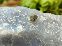 Natural Etched Blue Chalcedony Geodes x 6 From Nsanje, Malawi