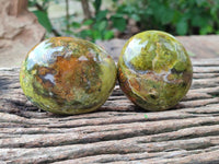 Polished Green Opal Free Forms x 12 From Betroka, Madagascar