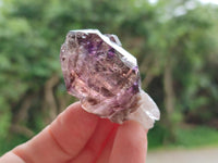 Natural Window Amethyst Crystals x 12 From Chiredzi, Zimbabwe