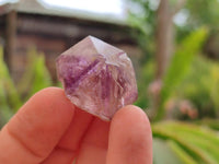 Natural Window Amethyst Crystals x 12 From Chiredzi, Zimbabwe