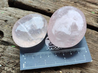 Polished Rose Quartz Palm Stones x 12 From Madagascar
