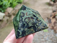 Polished Stromatolite Pyramids x 4 From Katsepy, Madagascar