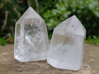 Polished Clear Quartz Crystals x 6 From Madagascar