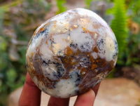 Polished Dendritic Opal Palm Stones x 12 From Moralambo, Madagascar