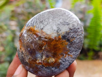 Polished Dendritic Opal Palm Stones x 12 From Moralambo, Madagascar