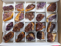 Natural Amethystos Amethyst Clusters x 20 From Kwaggafontein, South Africa