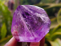 Polished Window Amethyst Crystals x 6 From Akansobe, Madagascar