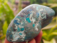 Polished Shattuckite Free Forms x 7 From Kaokoveld, Namibia