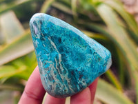 Polished Shattuckite Free Forms x 7 From Kaokoveld, Namibia