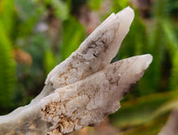 Natural Drusy Quartz Coated Spearhead Calcite Specimens x 12 From Albert's Mountain, Lesotho