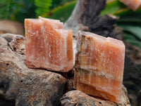 Natural Sunset Orange Calcite Specimens x 24 From Spitzkop, Namibia