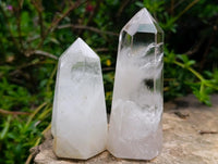 Polished Clear Quartz Crystals x 6 From Madagascar