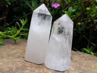 Polished Clear Quartz Crystals x 6 From Madagascar