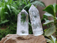 Polished Clear Quartz Crystals x 6 From Madagascar