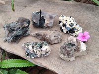 Natural Aegirine Specimens x 6 From Zomba, Malawi