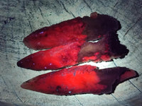 Natural Drusy Quartz Coated Spearhead Calcite Specimens x 12 From Albert's Mountain, Lesotho