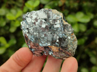 Natural Bright Silver Lead Galena Cobbed Specimens x 12 From Kaokoveld, Namibia