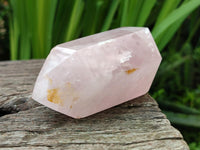 Polished Double Terminated Rose Quartz Crystals x 6 From Madagascar